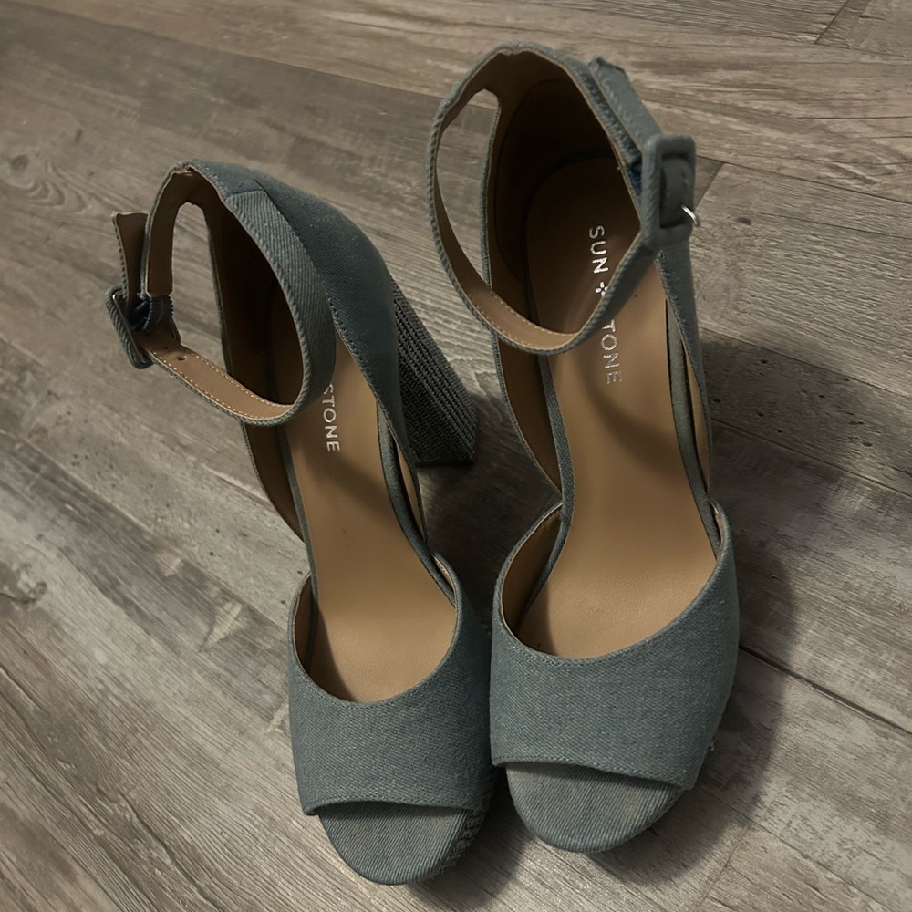 Sun + Stone Charcoal Women's Heels